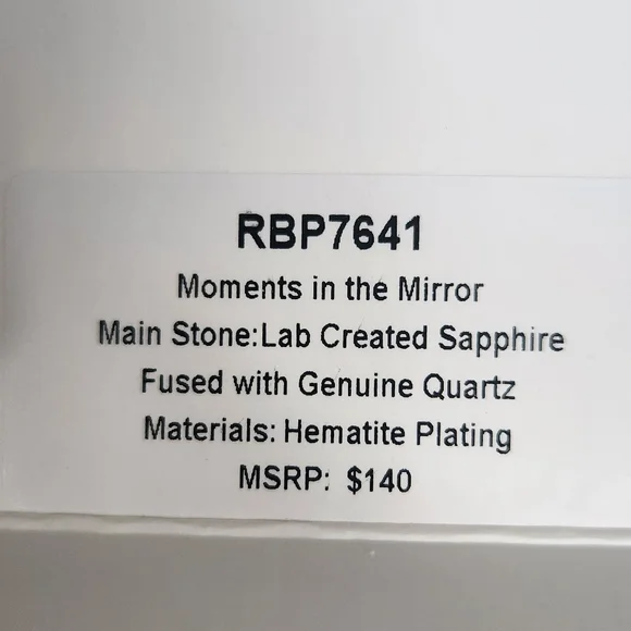 NWT! SET! BP Reign Villain Sapphire Blue and Silver Earrings and Necklace - Picture 6 of 8
